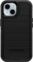 OtterBox - Defender Series Pro Hard Shell for Apple iPhone 15, Apple iPhone 14, and Apple iPhone 13 - Black - Front_Zoom