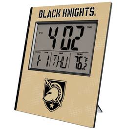 Keyscaper - Army Black Knights Cross Hatch Digital Desk Clock - Multicolor