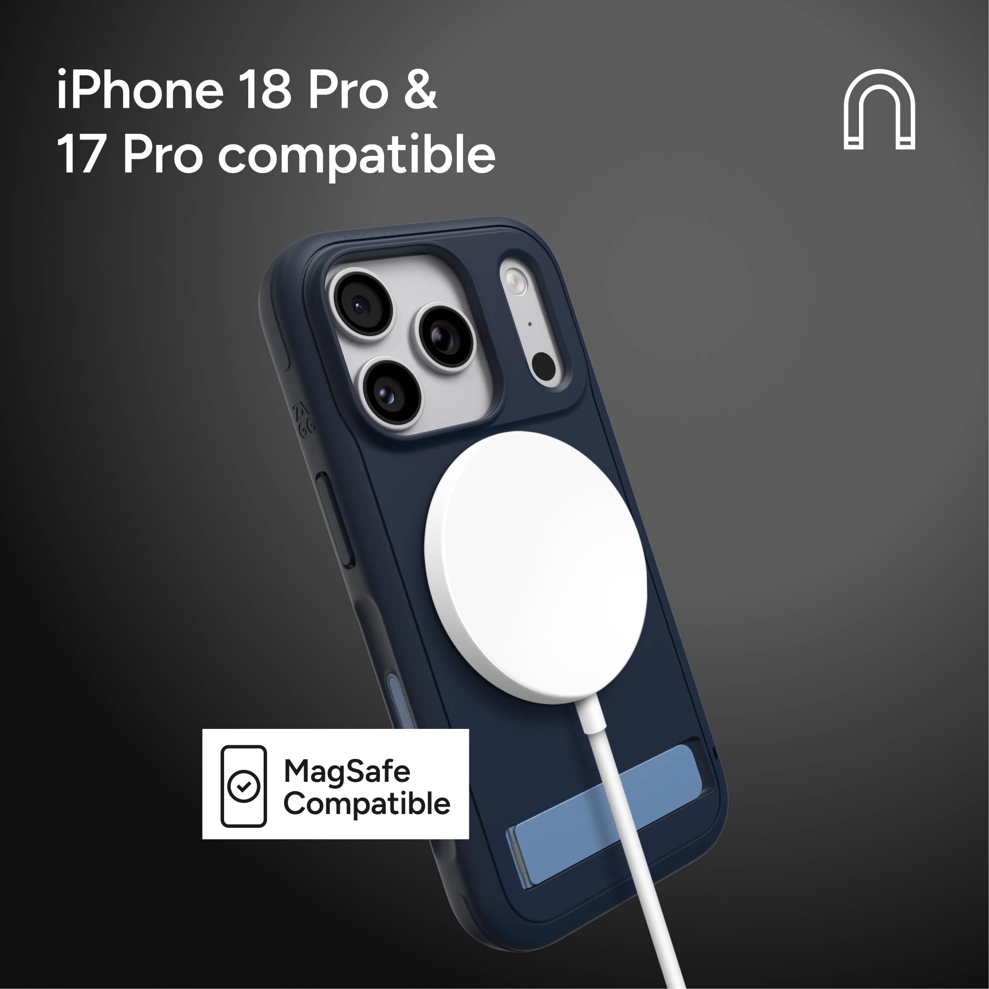 iPhone 18 Pro & 17 Pro compatible

MagSafe Compatible