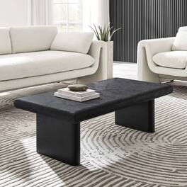 Relic Concrete Textured Coffee Table by Modway - Black