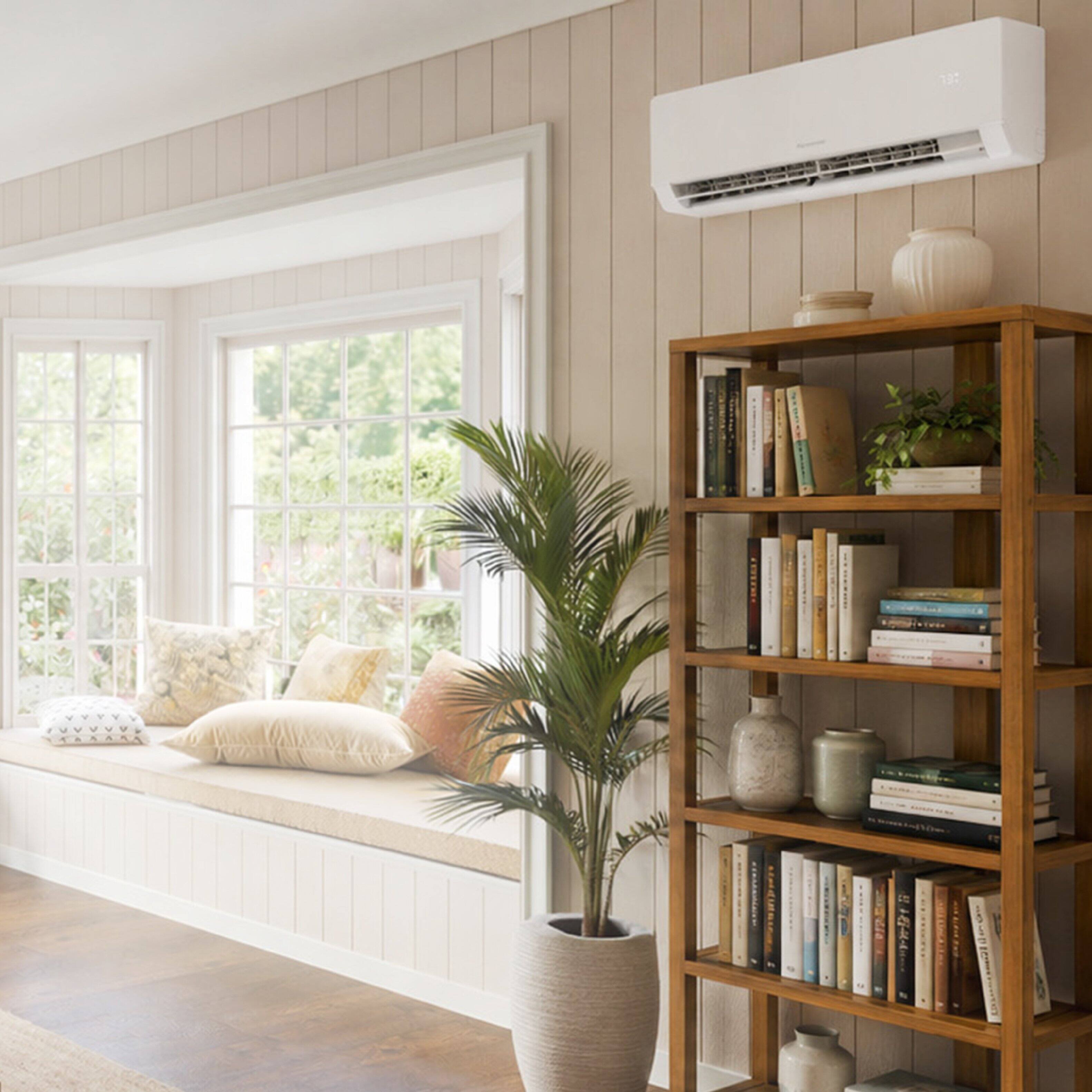 Alt View 7. Keystone - Core 230V 1,500 Sq. Ft. 24,000 BTU Smart Mini Split Air Conditioner 24,000 BTU Heater - White.