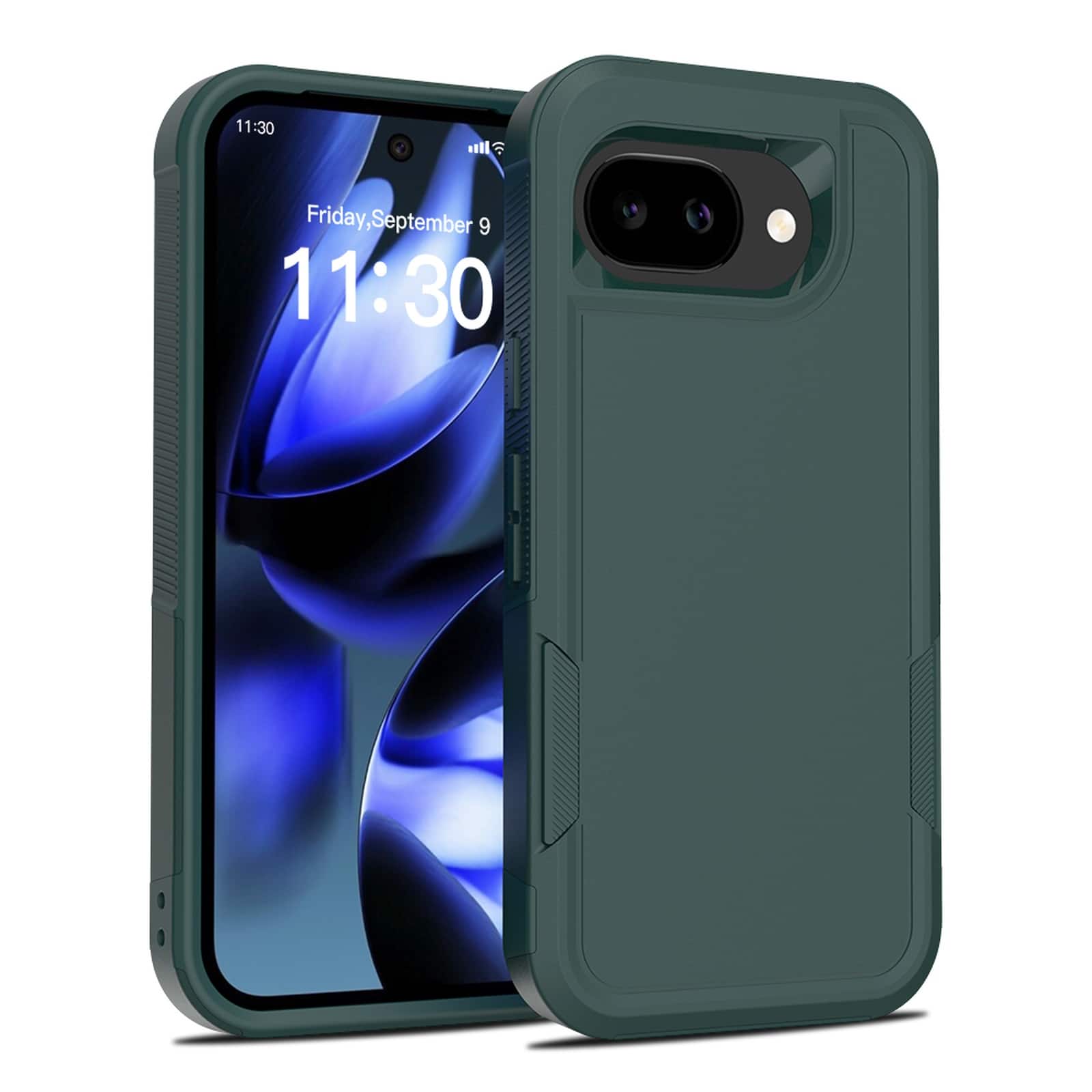 UUCOVER - Shockproof Case for Google Pixel 10A Hybrid Dual Layer TPU + PC Protective Anti-Slip Rugged Back Cover - Darkgreen price history on PriceWatchPro