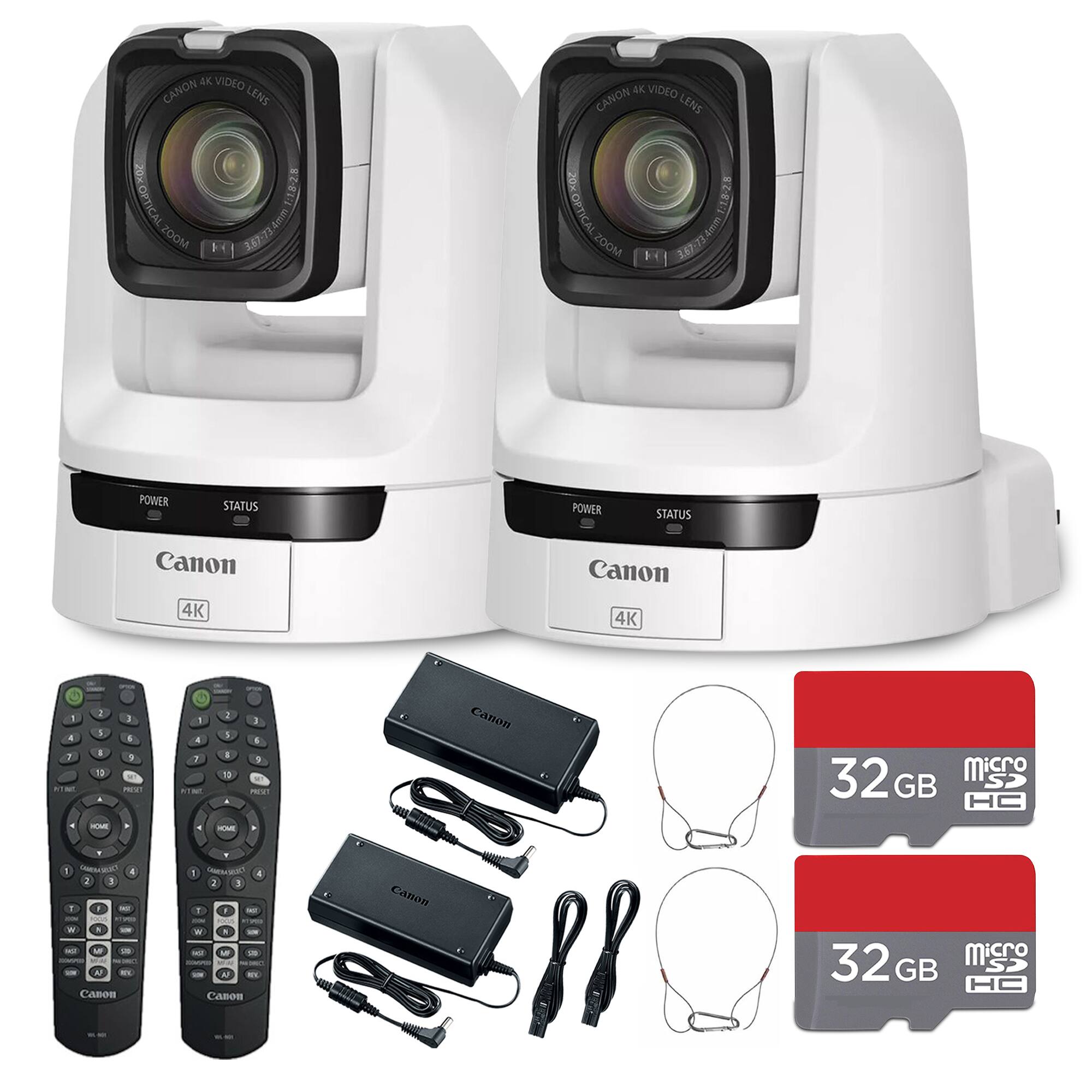 4K VIDEO CANON LENS  
4K VIDEO CANON LENS  
20x OPTICAL ZOOM  
4mm  
387-73  
20% OPTICAL ZOOM  
1.4  
POWER STATUS  
POWER STATUS  
Canon 4K  
Canon 4K  
4  
1  
a  
-1  
a  
rRN  
1  
1  
-  
i  
4  
10  
-  
1  
A  
Canon 32G micro SDHC  
1  
F  
-  
a  
-  
1  
T  
2  
.  
.  
-  
Canon  
-  
5  
5B  
M  
Canon  
32G