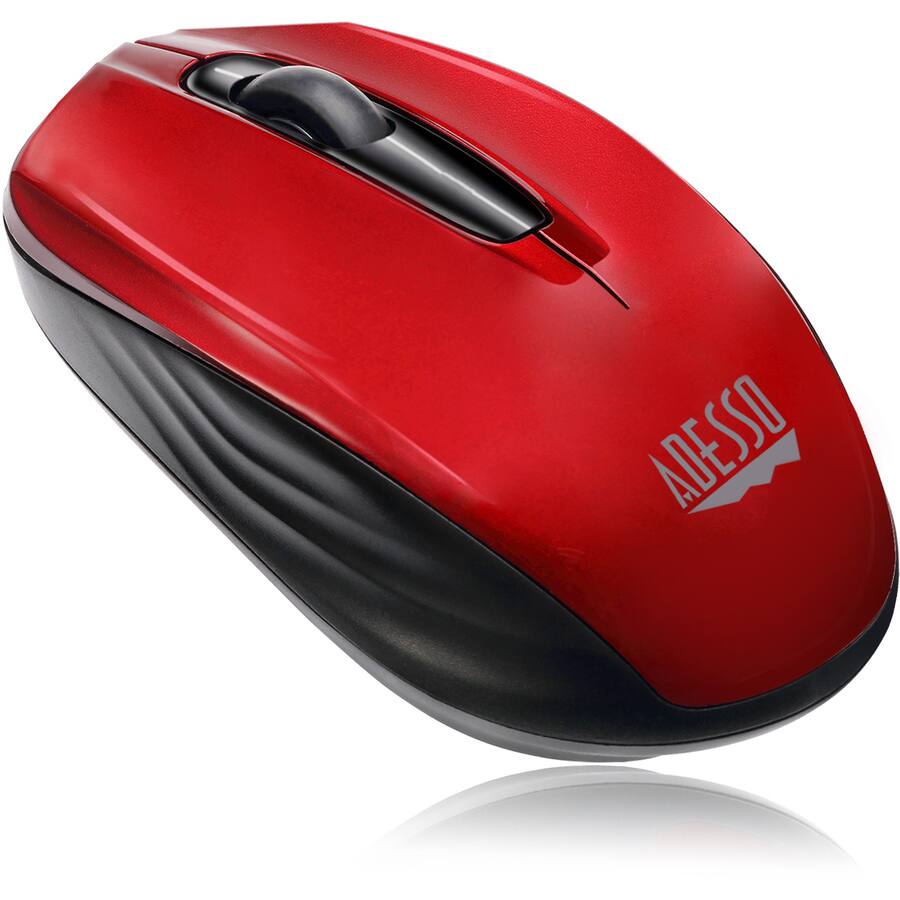 Alt View 6. Adesso - Adesso iMouse S50R 2.4GHz Wireless Mini Mouse - Optical - Wireless - Radio Frequency - 2.40 GHz - Red - USB - 1200 dpi - Red.