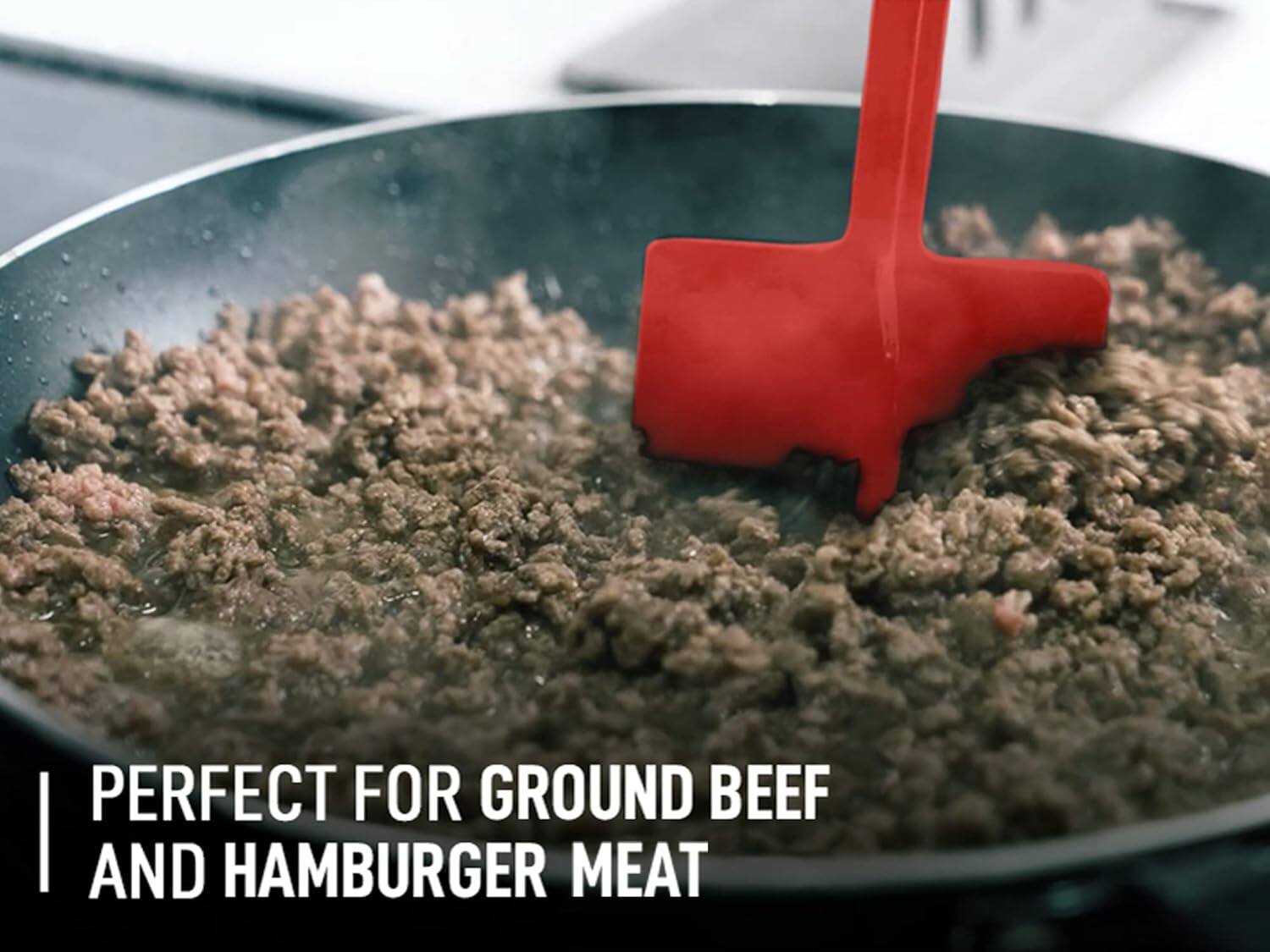 Zulay Kitchen Ground Beef Chopper Tool Hamburger Smasher Tool Meat