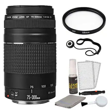 CANON ZOOM LENS EF 75-300mm 1:4-5.6 II
UV 58mm
AF MF
75 100 135
75-300mm
135
1.5m
LEANING SOLUTION