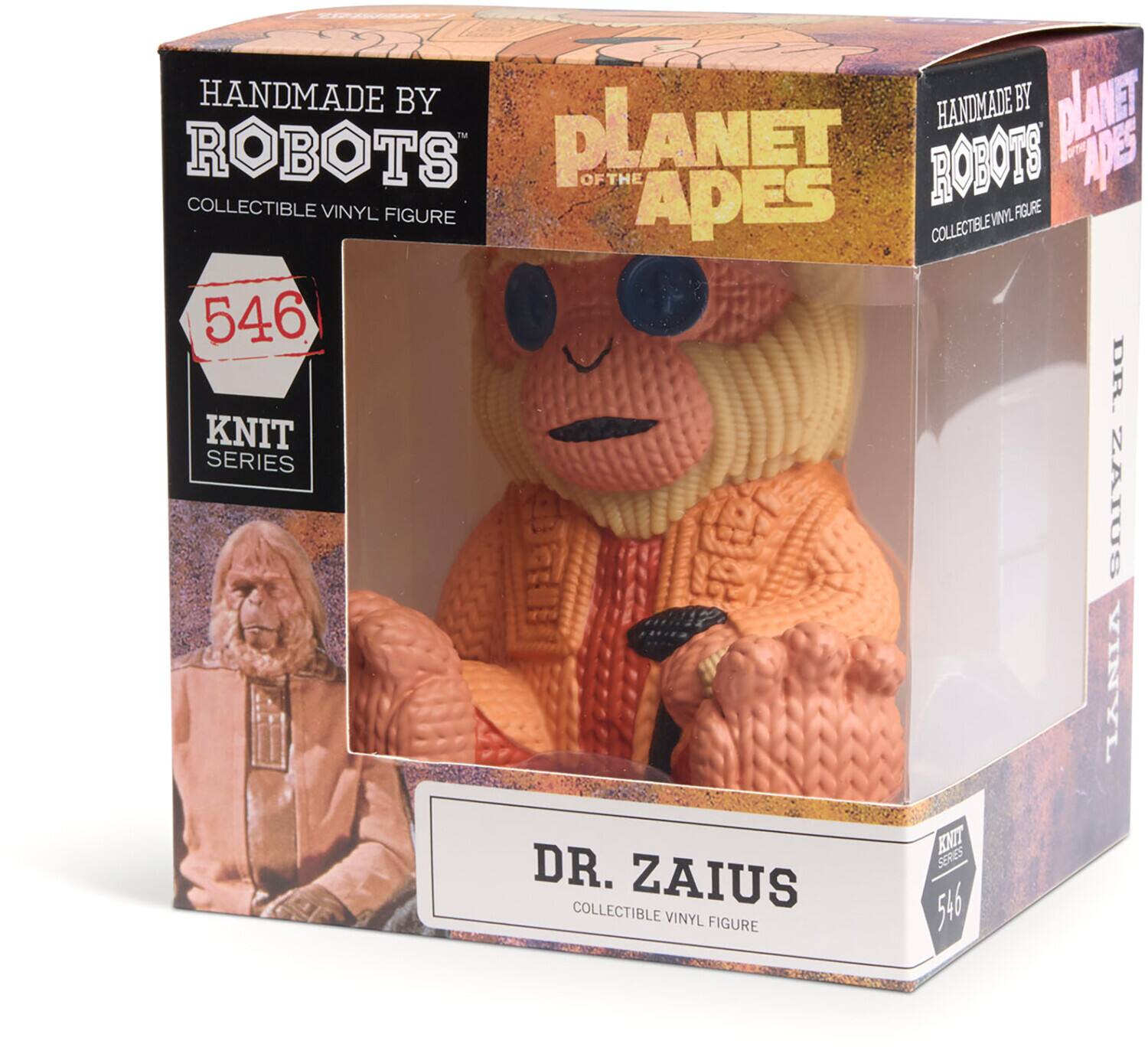 HANDMADE BY ROBOTS  
PLANET OF THE APES  
COLLECTIBLE VINYL FIGURE  
546  
KNIT SERIES  
DR. ZAIUS