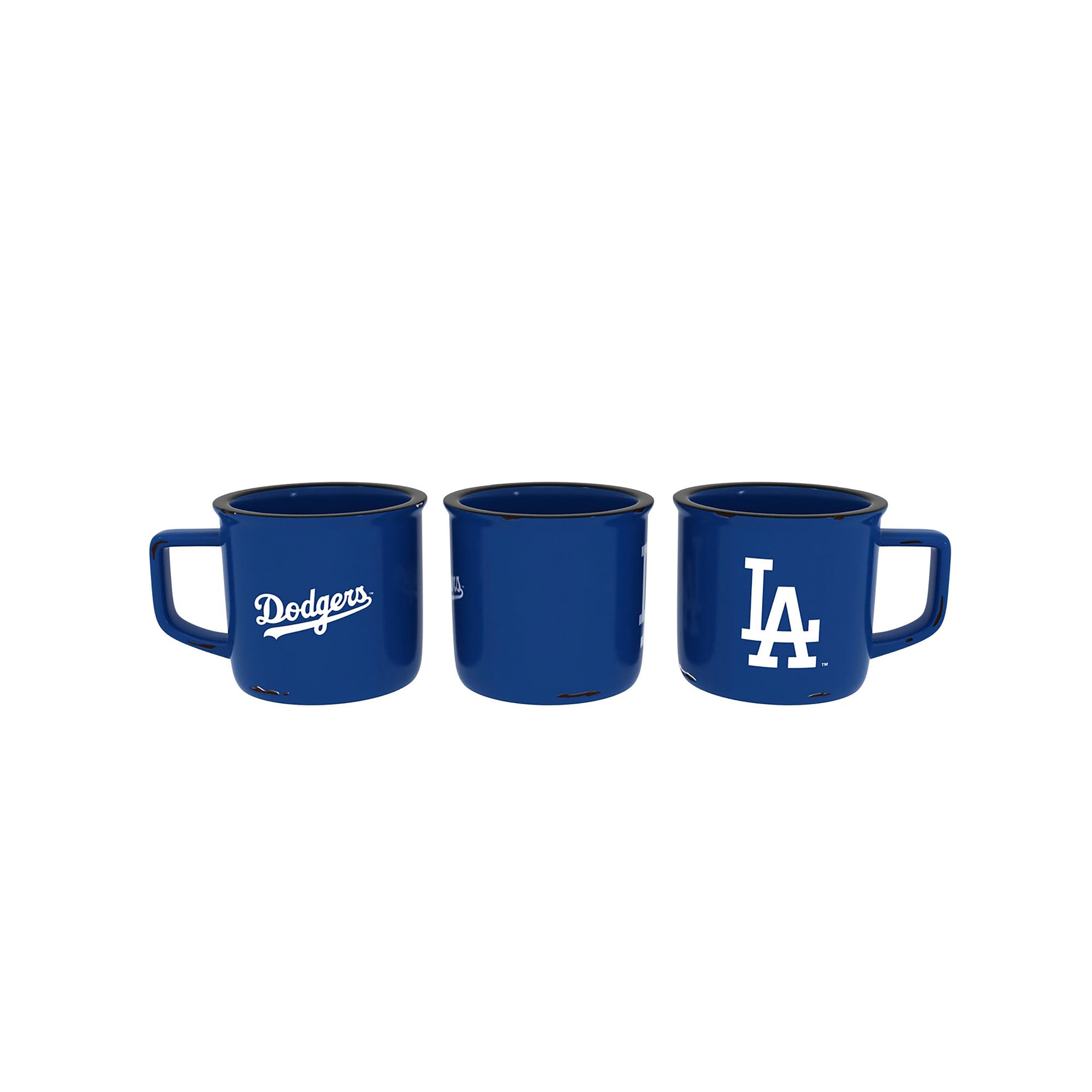 Alt View 1. Evergreen Enterprises - Los Angeles Dodgers 14oz. Ceramic Camp Cup with Gift Box - Multicolor.