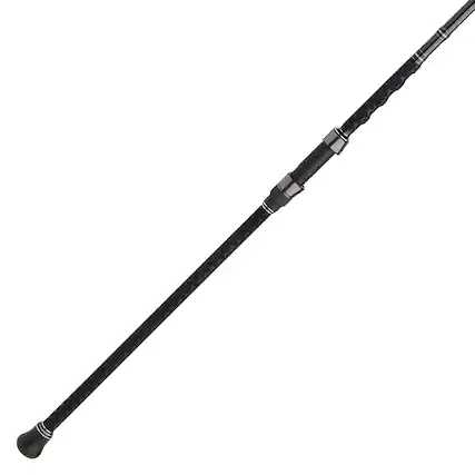 Front. PENN - Penn Carnage III Surf Conventional Spinning Fishing Rod 12’, up to 12 Lbs, Black - Black.