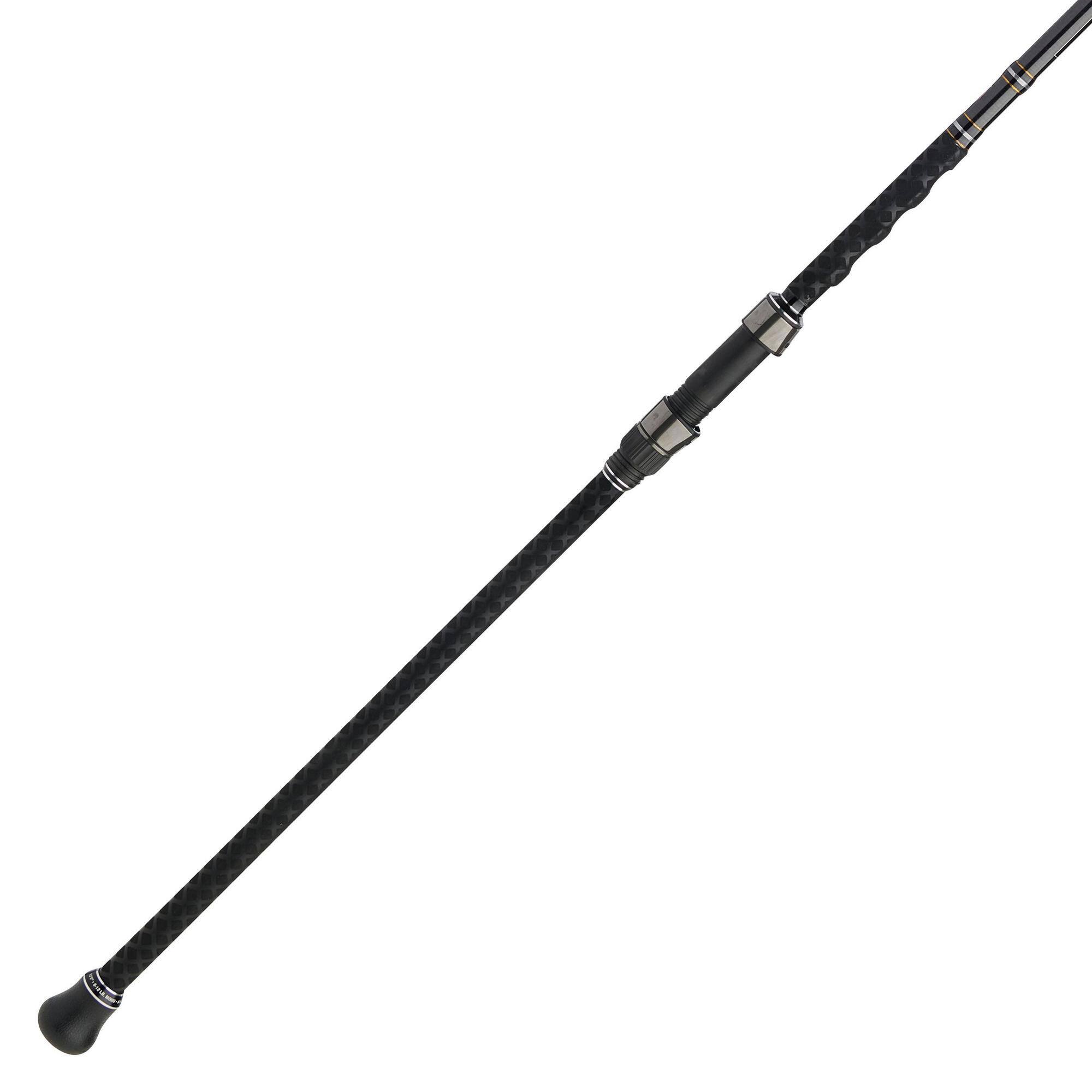 Front. PENN - Penn Carnage III Surf Conventional Spinning Fishing Rod 12’, up to 12 Lbs, Black - Black.