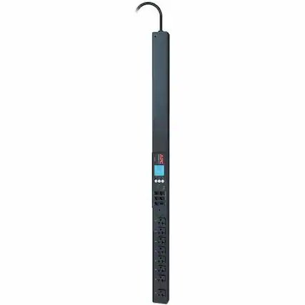 Front. APC - APC NetShelter Switched Rack PDU, 0U, 15A, 100-120V, 8 NEMA 5-15 outlets - Switched - NEMA 5-15P - 8 x NEMA 5-15R - 100 - Black.