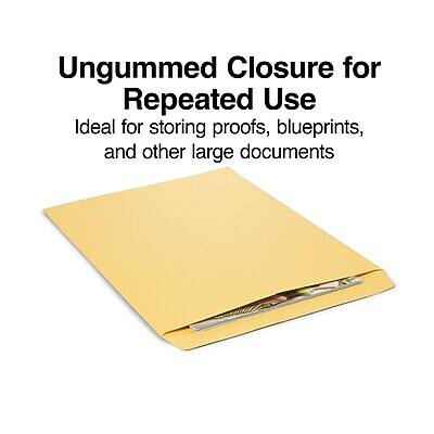 Ungummed Closure for Repeated Use  
Ideal for storing proofs, blueprints, and other large documents