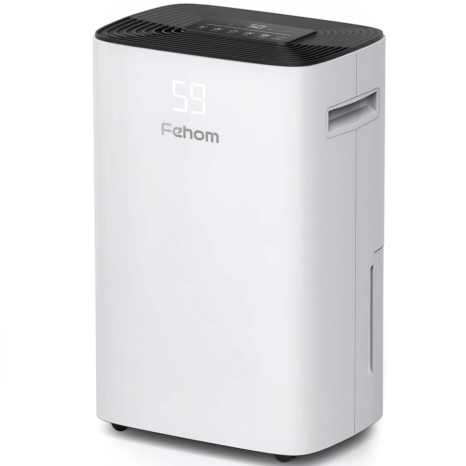 Fehom - 0.66-Gallon 50 -Pint 2 -Speed Dehumidifier (For Rooms 3001+ Square Feet) - White