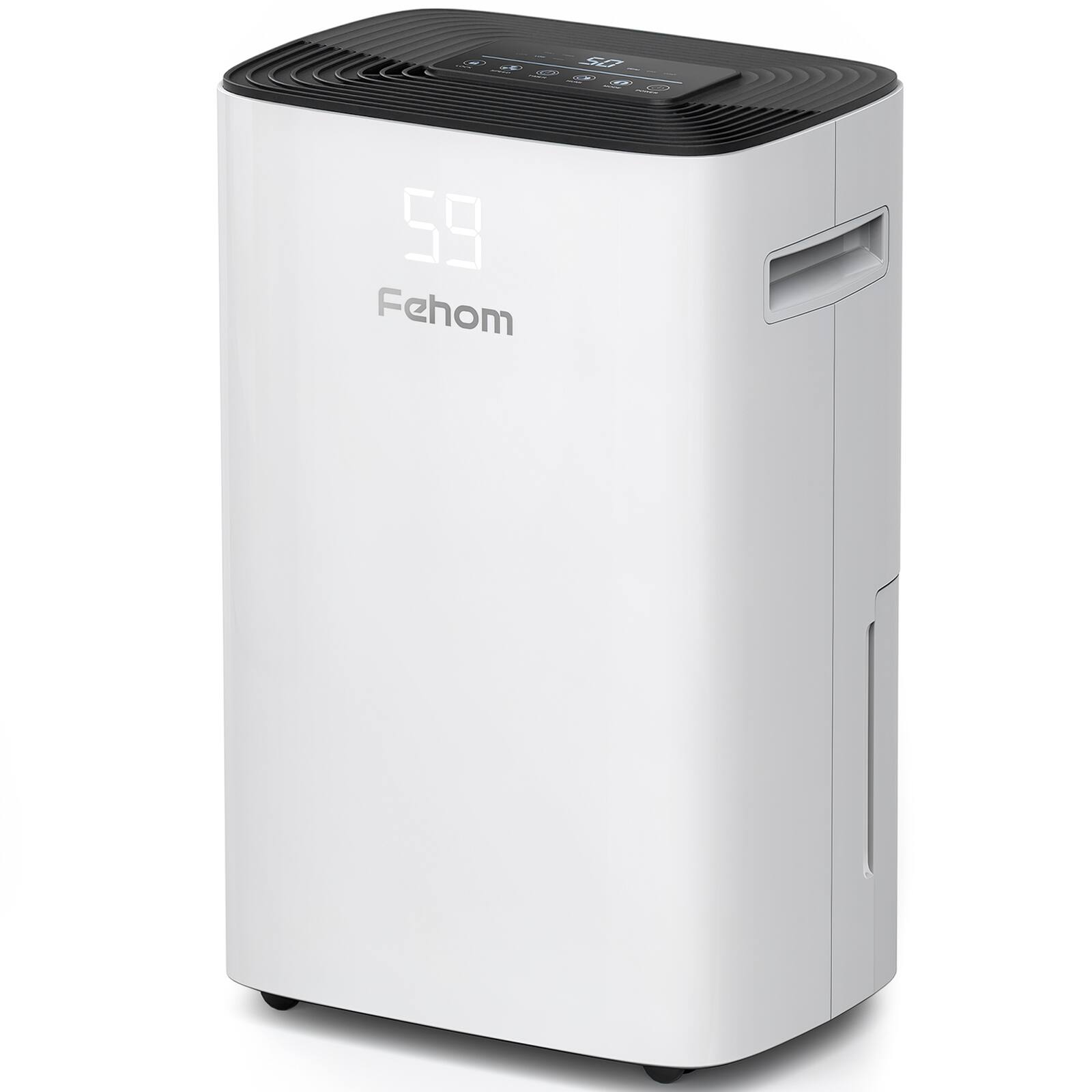Front. Fehom - 0.66-Gallon 50 -Pint 2 -Speed Dehumidifier (For Rooms 3001+ Square Feet) White - white.