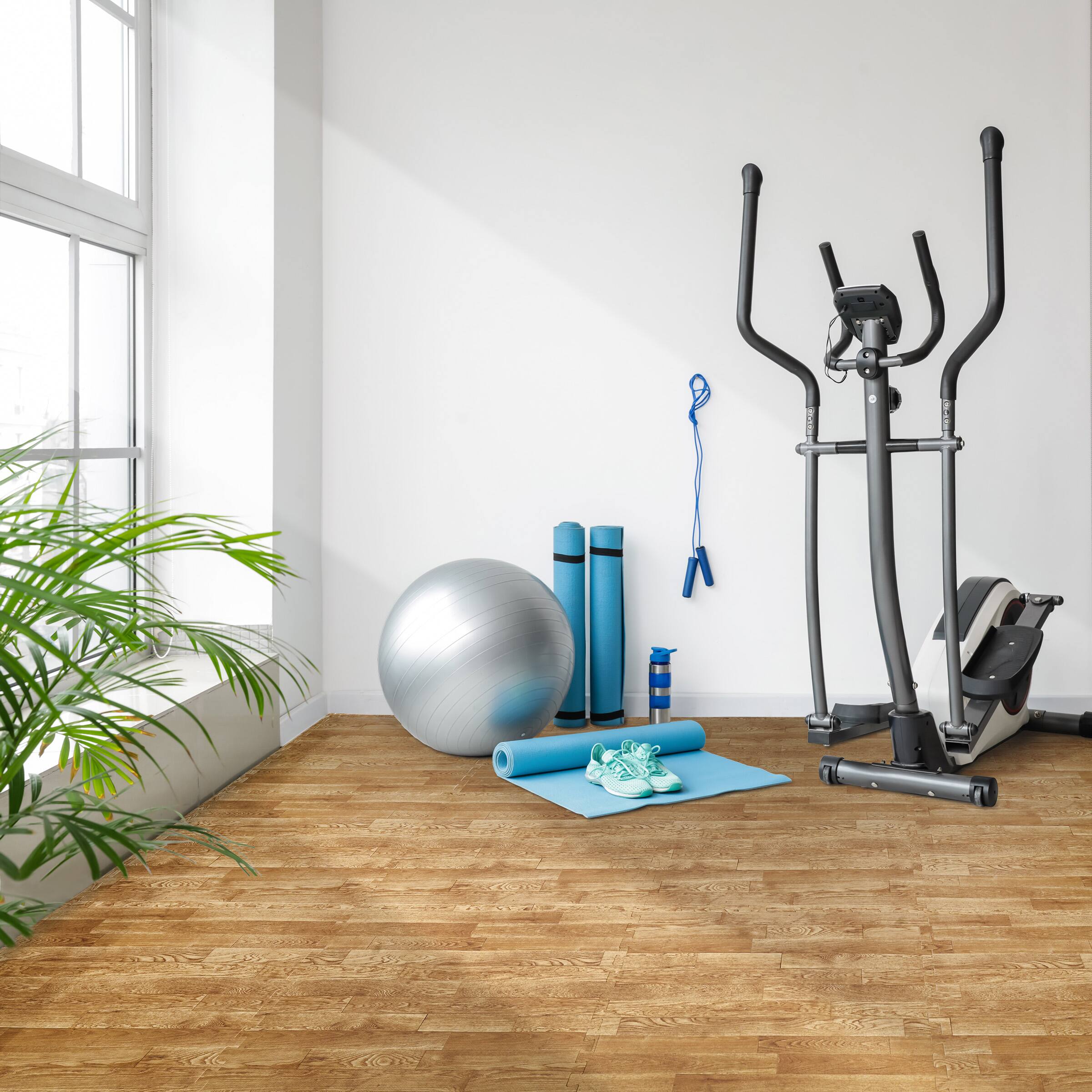 Alt View 2. Sorbus - Sorbus 3/8-Inch Thick 96 Sq. Ft. Wood Grain Floor Foam EVA Interlocking Mats Tiles w/ Borders - for Home, Trade Show - Pine.