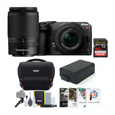 Nikon NIKKOR DX 50-250/4.5-6.3
1:3.5-6.3 16-50mm
SanDisk Extreme PRO 200 MB/s 64 GB
AfterShot Pro
PaintShop Pro 2020
VideoStudio
Paint
KOAH Camera Bag
KOAH Cleaning Kit
KOAH Camera Strap
KOAH Camera Tripod