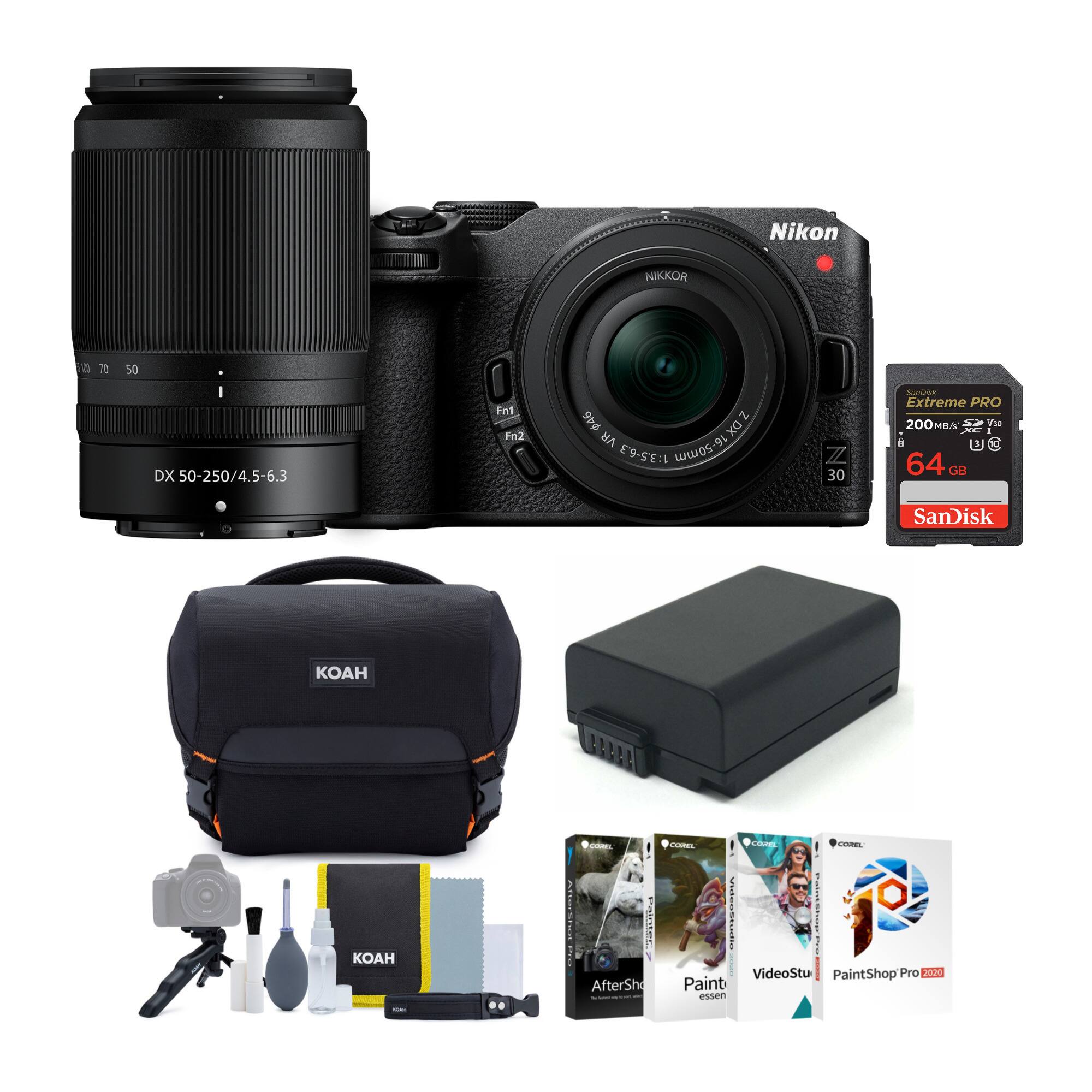 Nikon - Z 30 Mirrorless with Z DX 16-50mm and NIKKOR Z DX 50-250mm Lenses Bundle