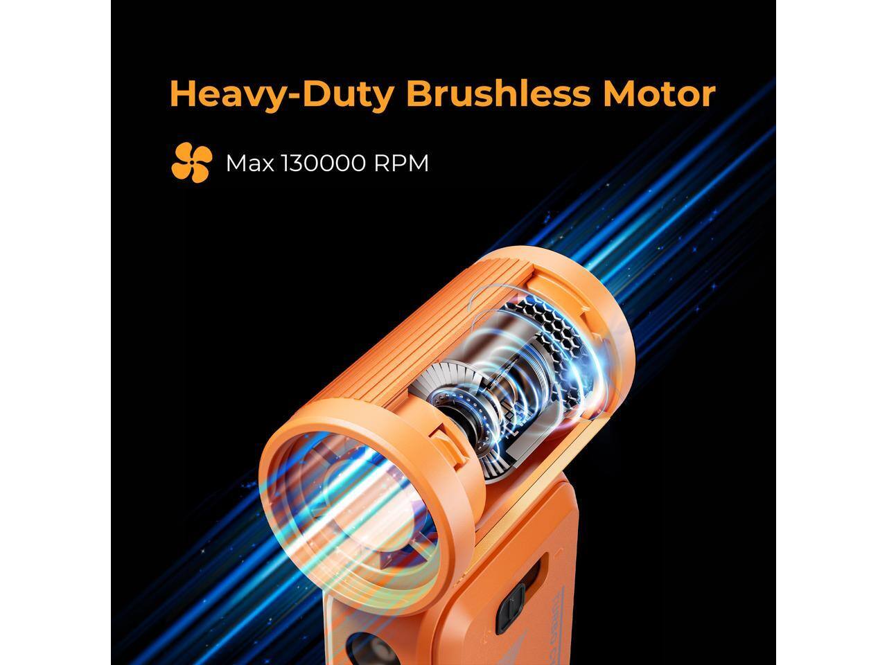 Heavy-Duty Brushless Motor  
Max 130000 RPM