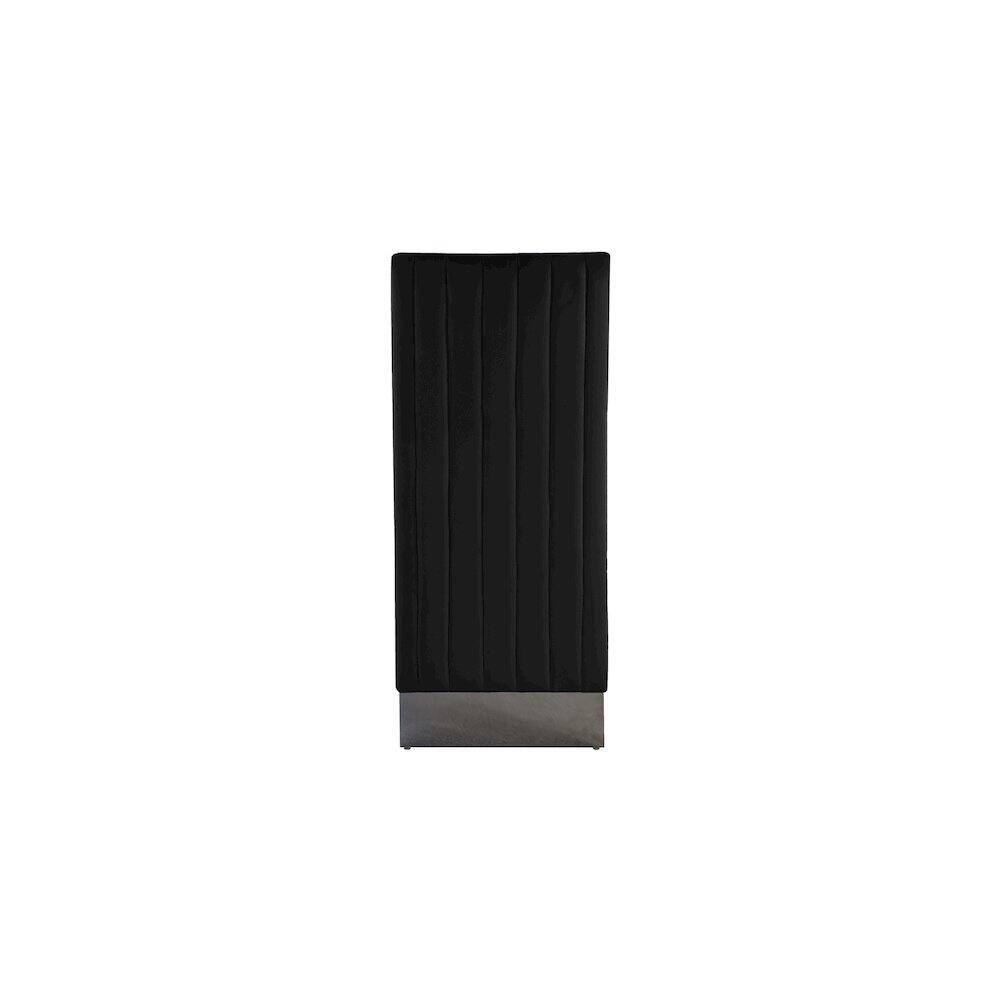 Alt View 2. Meridian Furniture - Porsha Black Velvet Dining Chair, Set of 2 - Black.