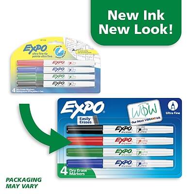 New Ink New Look!

EXPO Ultra Fine Pointe
EXPO 7
EXPO F
EXPO T
EXPO F 4 Dry
EXPO A
Easily Erases
Ultra Fine
Vibrant Ink
Erases Out Most
Ultra Fine
EXPO 4 Dry Erase Markers
PACKAGING MAY VARY