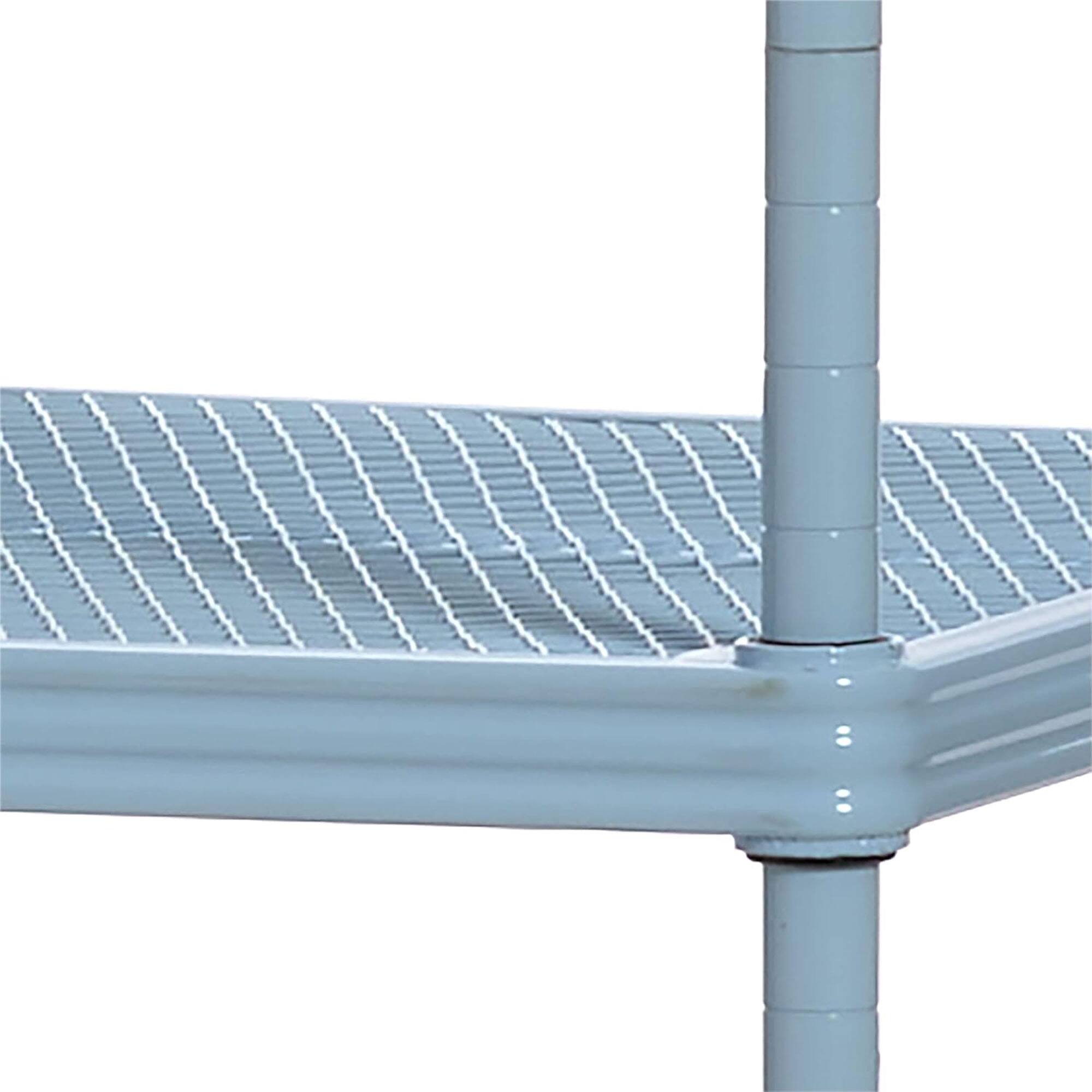 Alt View 7. Design Ideas - Design Ideas MeshWorks 5 Tier Tower Metal Storage Shelving Unit Rack, Sky Blue - Sky Blue.