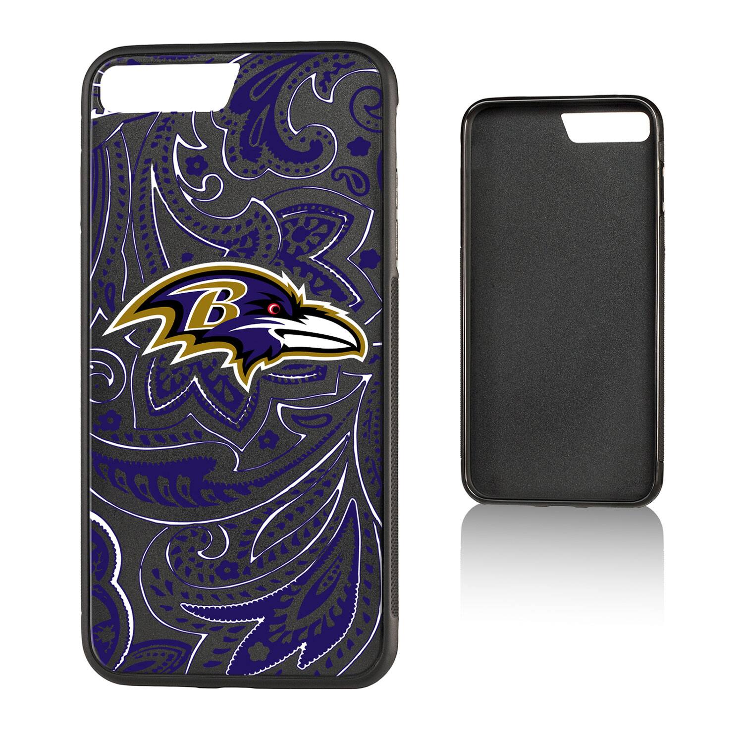Alt View 3. Keyscaper - Baltimore Ravens iPhone Paisley Design Bump Case - 13 Pro - Multicolor.