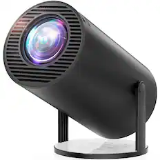 Front. COQOOL - Projector 1080P Full HD, Mini Projector Smart for Movie Projection Compatible with Phone - Black.