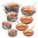 Front. Gotham Steel - Pro Hard Anodized 13 Piece Nonstick Cookware Set - Copper.