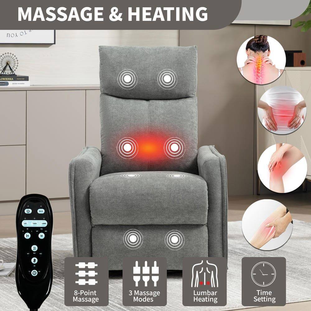 MASSAGE & HEATING

- 8-Point Massage
- 3 Massage Modes
- Lumbar Heating
- Time Setting