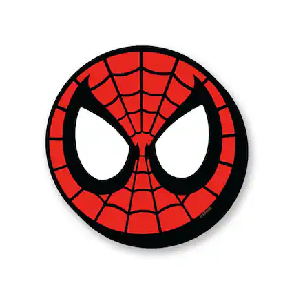 Front. NMR Distribution - Marvel Spider-Man Mask Funky Chunky Magnet - Multi-Colored.