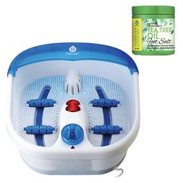 Pursonic - Foot Spa Massager with Tea Tree Oil Foot Salt Scrub (Heating Function) - White
