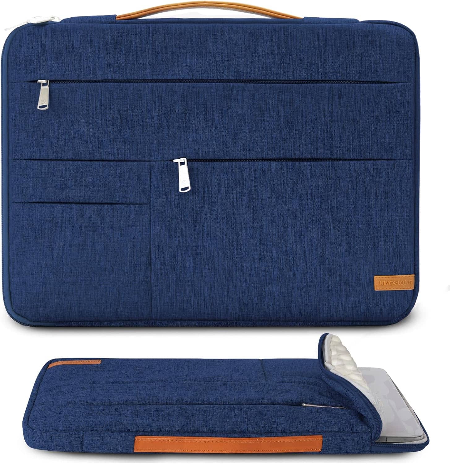 Wikistore - 17-17.3 inch Laptop Sleeve Bag Slim Shockproof Case for Acer Asus Dell HP - Blue