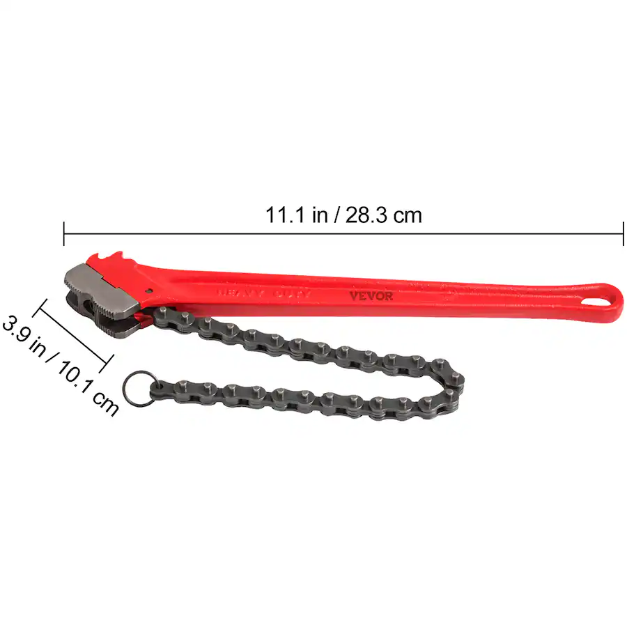 VEVOR Chain Wrench Pipe 36inch,Heavy Duty Oil Filter Chain Wrench ...
