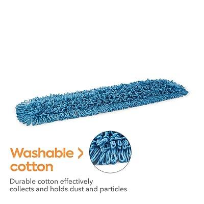 Washable cotton  
Durable cotton effectively collects and holds dust and particles