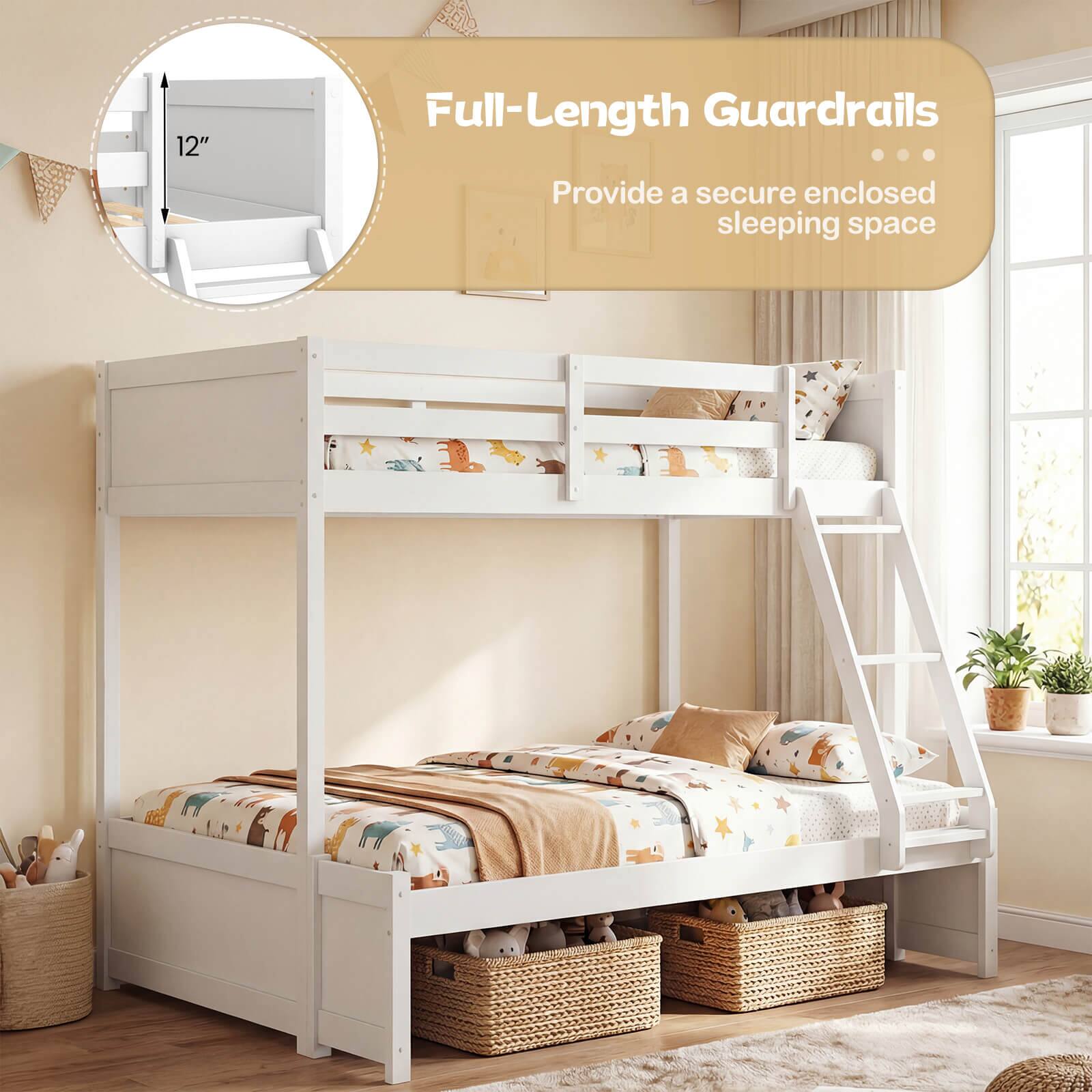 12" Full-Length Guardrails  
Provide a secure enclosed sleeping space