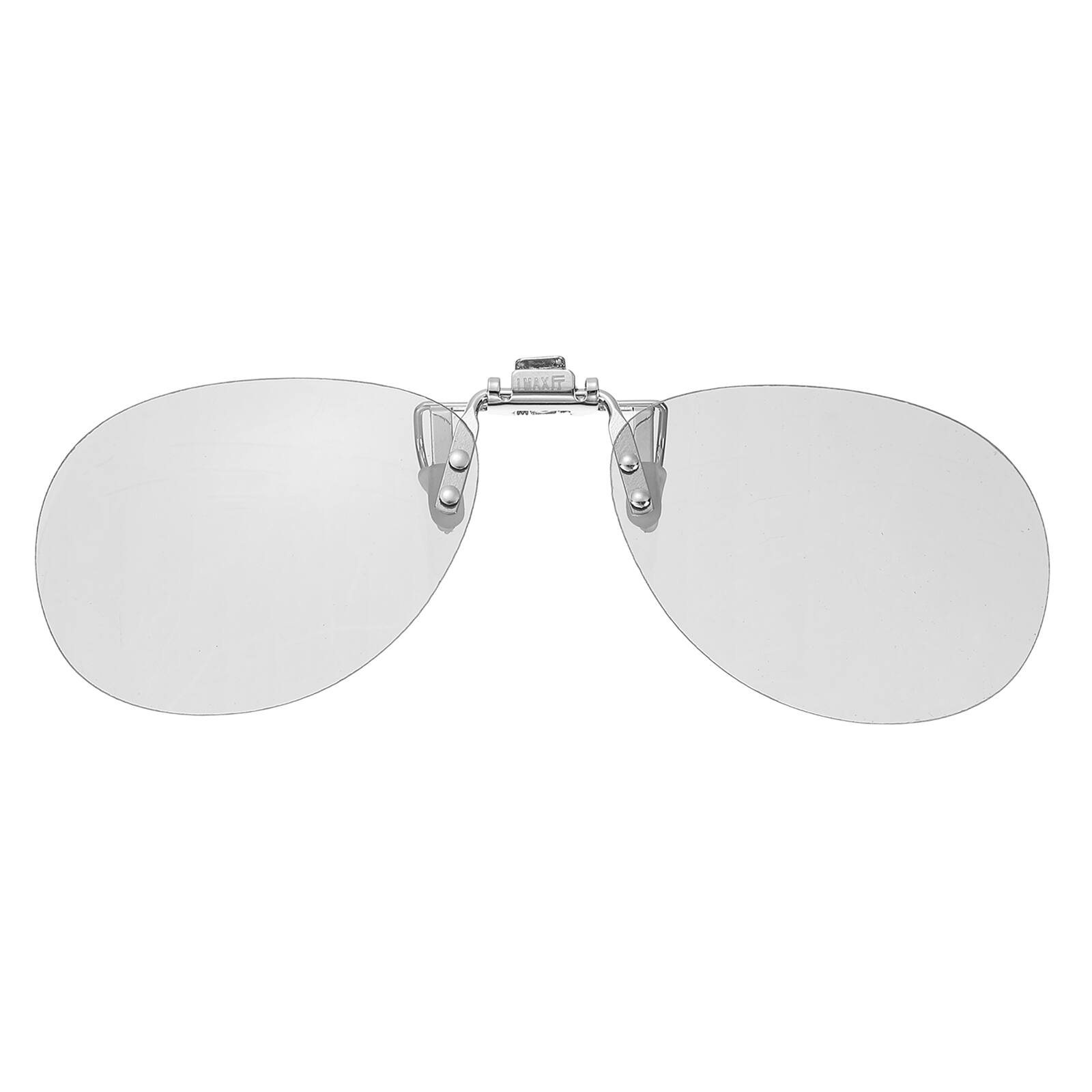 Front. Unique Bargains - 1pc Polarized Clip-on 3D Glasses, Passive Circular 3D Viewing Frames for IMAX Movies Theater Games TV (Metal Clip) - Black.