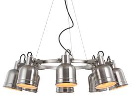 Jonathan Y - Liam 26.5" 8-Light Metal LED Chandelier Chandelier - Nickel
