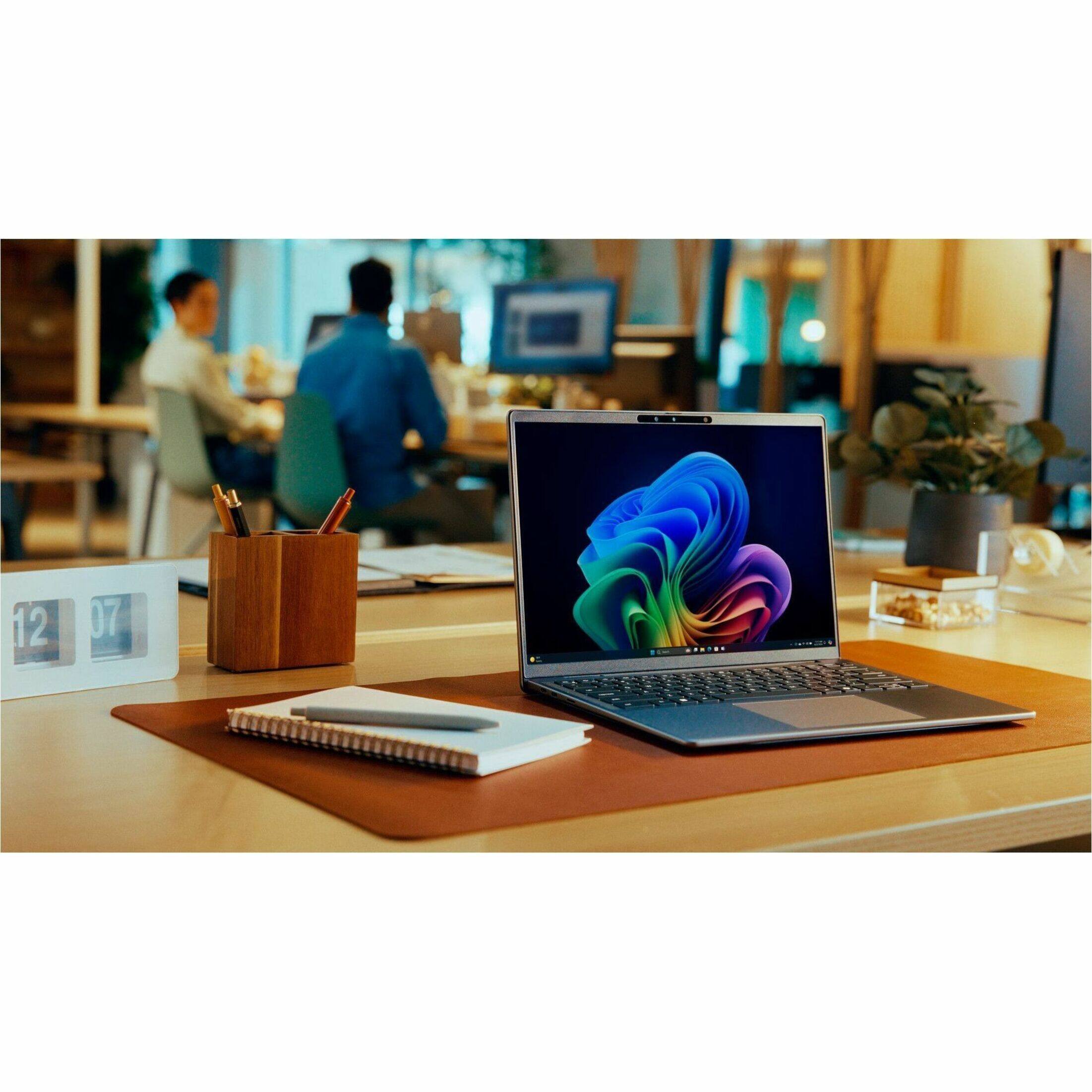 Alt View 40. Dell - Latitude 7000 14" IPS LCD 2560 x 1600 (QHD+) Touch Screen Laptop - Snapdragon X Plus with 16GB Memory - Titan Gray, Gray.