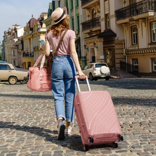 Winado Luggage Sets 3 Piece PP Hardshell Carry on Suitcase with