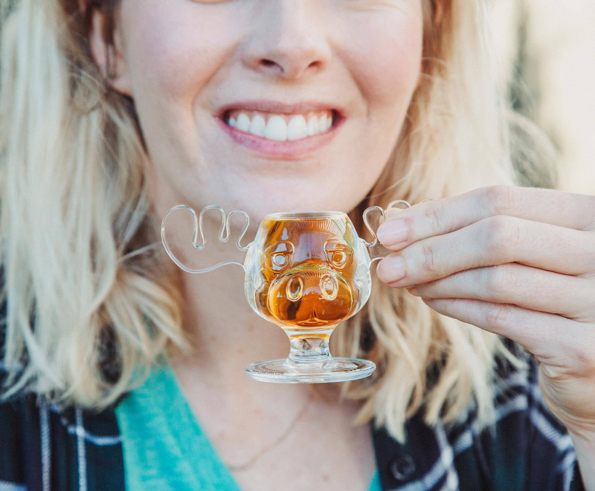 Alt View 5. Silver Buffalo - National Lampoon's Christmas Vacation Marty Moose Acrylic Shot Glass - Clear.