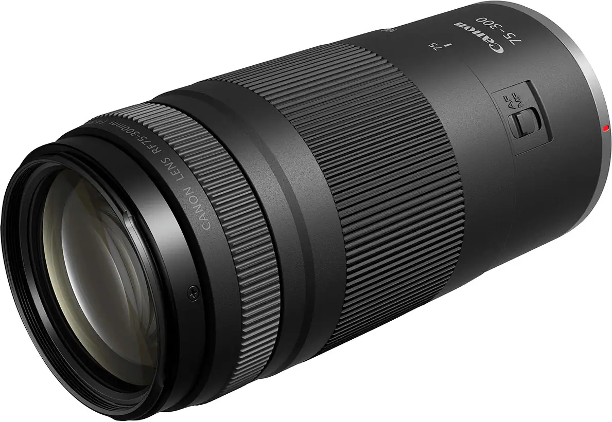 Canon - RF75-300mm F4-5.6mm Telephoto Zoom Lens for EOS R-Series Cameras - Black