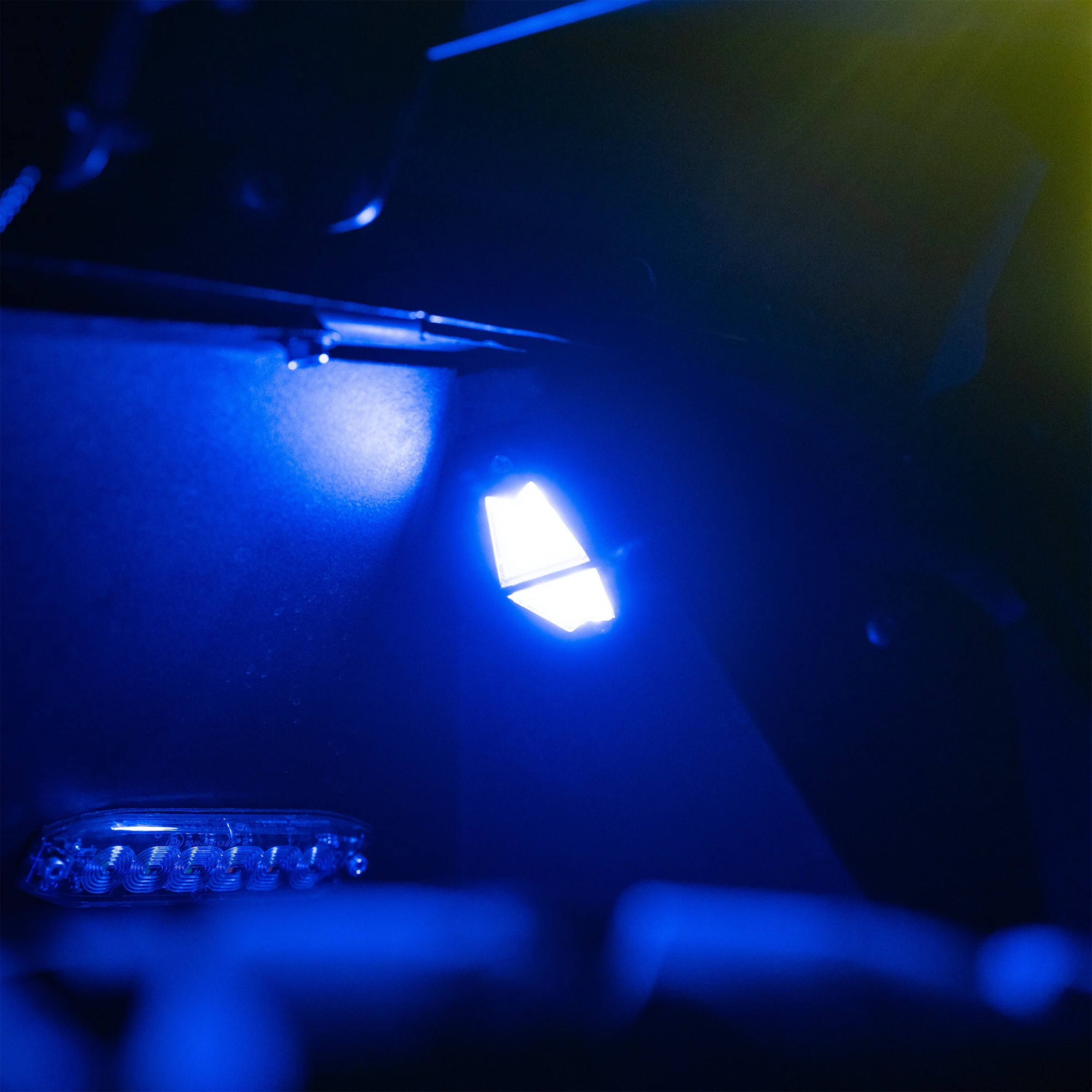 Alt View 14. Race Sport - COLORTRAIL 4-Pod LED RGBW Rock Light Expansion Kit - Multi.