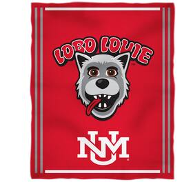 Vive La Fete - New Mexico Lobos 36'' x 48'' Children's Mascot Plush Blanket - Multicolor