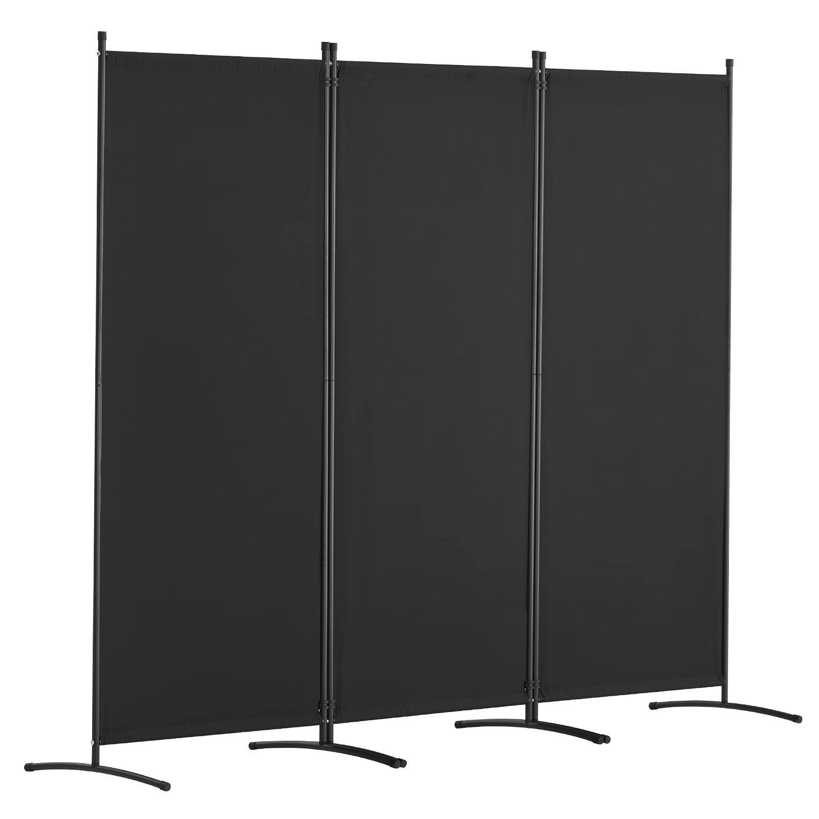 Alt View 5. VEVOR - Room Divider, 3 Panel Room Dividers and Folding Privacy Screens, Fabric Partition Room Dividers for Office, Bedroom - Black.