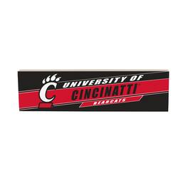 Evergreen Enterprises - Cincinnati Bearcats 5" x 18" Shadow Logo Wood Mantle Sign - Multicolor
