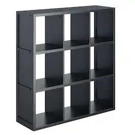 Winsome Wood - Timothy 3x3 Storage Cube Shelf - Black