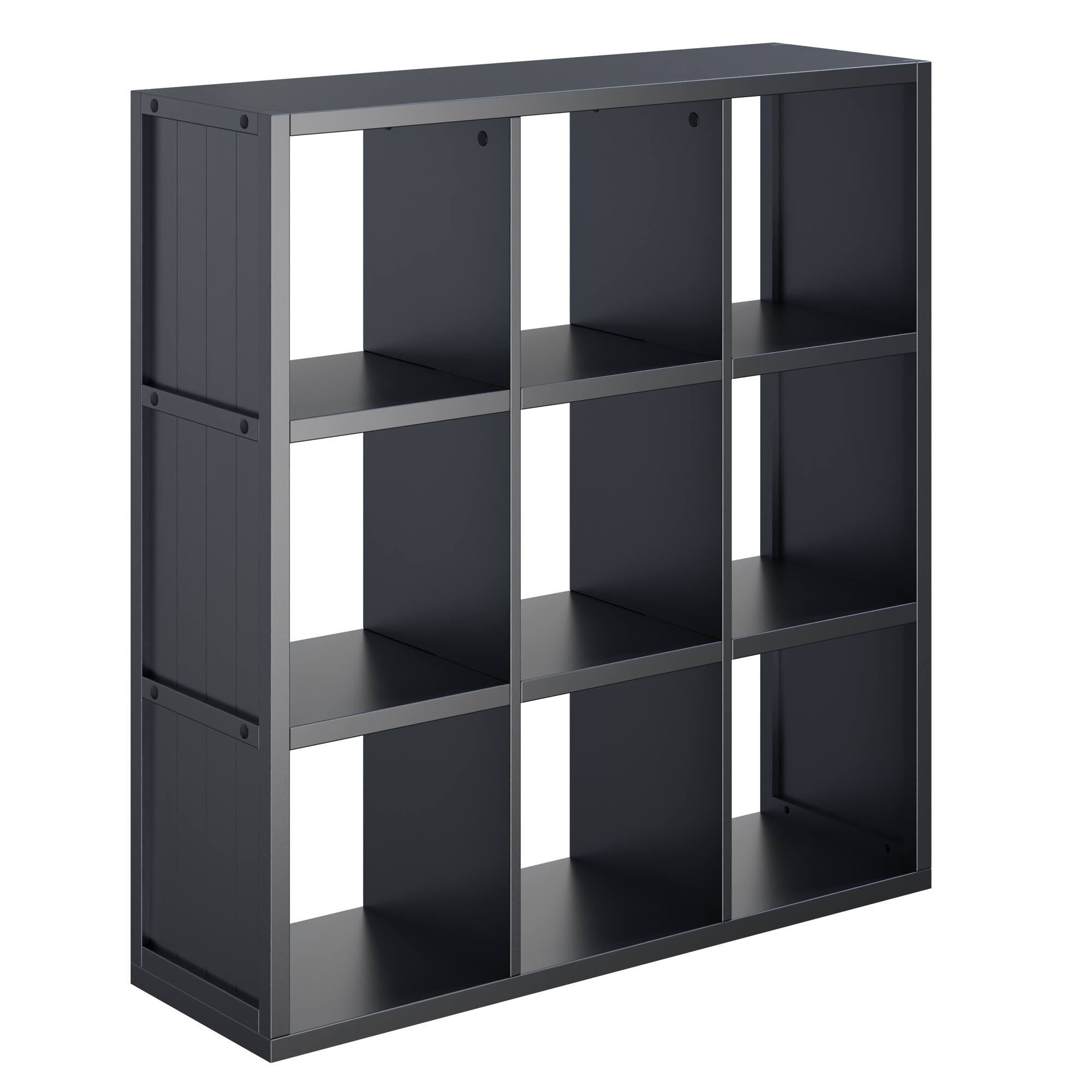 Winsome Wood - Timothy 3x3 Storage Cube Shelf - Black