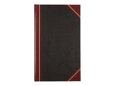 Front. National Brand - National Texhide Series Record Book, 8.75" x 14.25", Black, 150 Sheets/Book - Black.