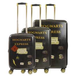 Ful - WB Harry Potter Hogwart Express Hardside Printed Abs 3PC Luggage Set - Black