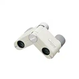 Nikon - 4x10D CF Lightweight Pocket Binoculars with 4x Magnification (Ivory White)